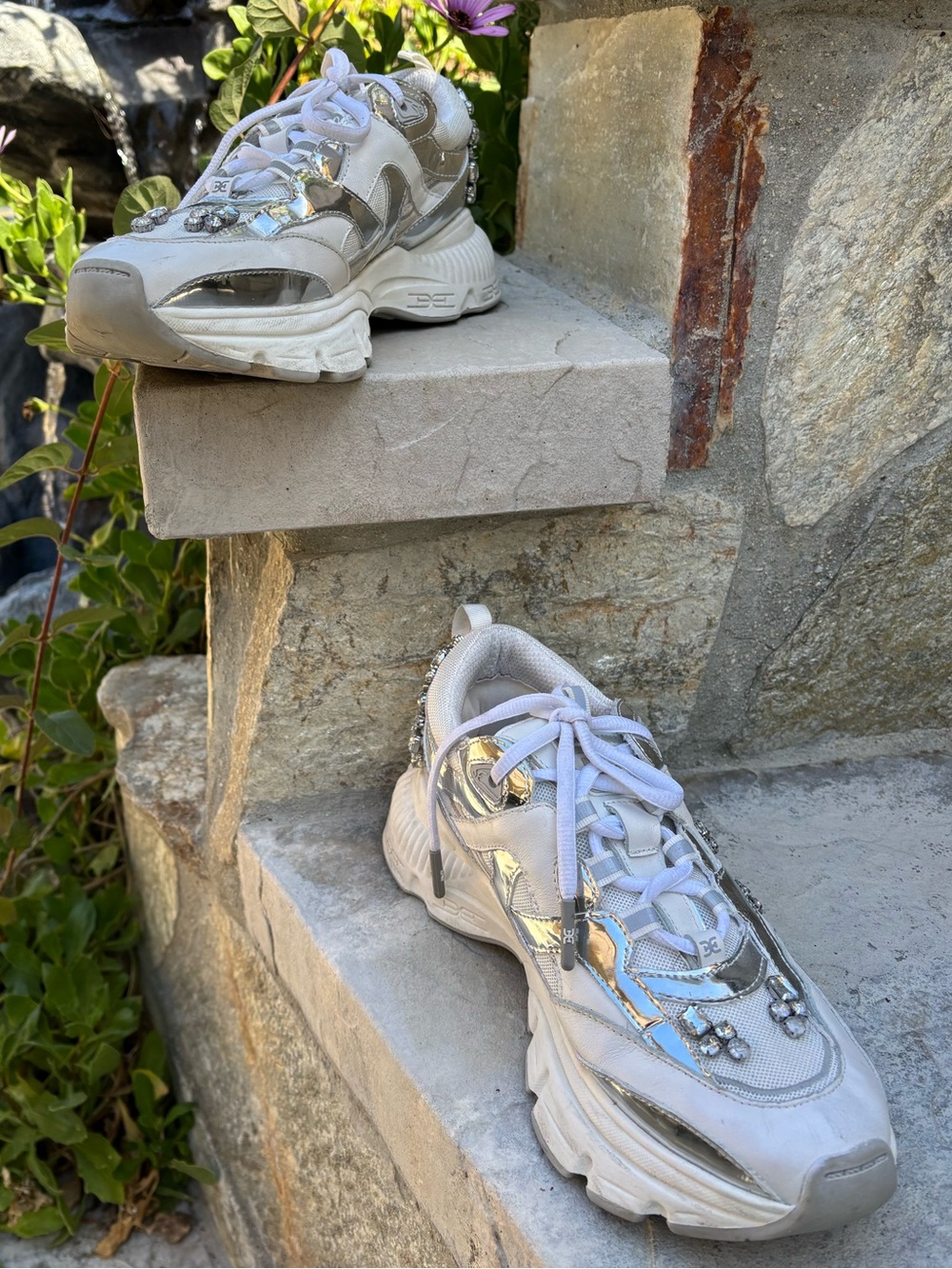 Sam Edelman Pyper Gym Sneakers with Jewels